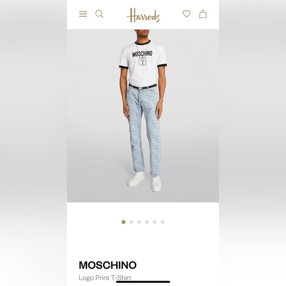 MOSCHINO White Double Smiley T-Shirt - Picture 2 of 15